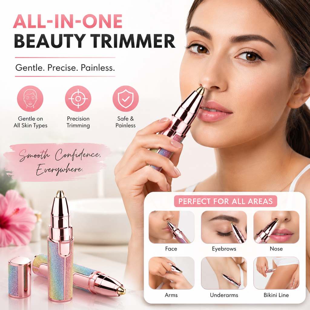 2-in-1 Women's Facial Hair Remover & Eyebrow Trimmer