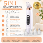 5 in 1 Rechargeable Blackhead Remover Vacuum | USB Electric Pore Cleaner