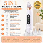 5 in 1 Rechargeable Blackhead Remover Vacuum | USB Electric Pore Cleaner