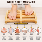 Wooden Foot Massage Roller