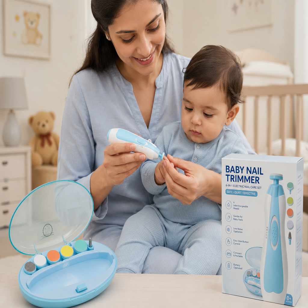 Baby Electric Nail Clipper – Safe & Gentle Automatic Nail Trimmer for Infants and Toddlers